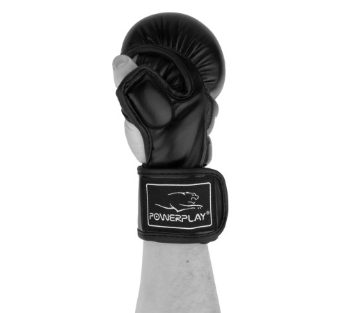 Рукавички для MMA PowerPlay 3026 розмір S, чорні