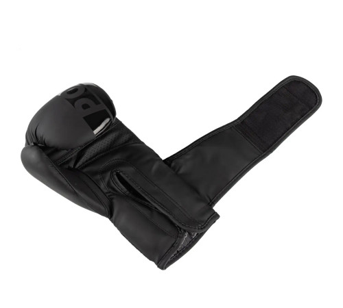 Рукавички боксерські PowerPlay 3086 Matt Challenger розмір 16 унцій, чорні