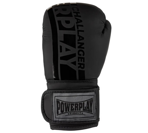 Рукавички боксерські PowerPlay 3086 Matt Challenger розмір 16 унцій, чорні