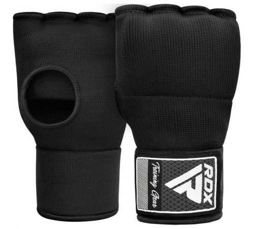 Рукавички-бинти з гелевими подушечками RDX Inner Gel S, чорні