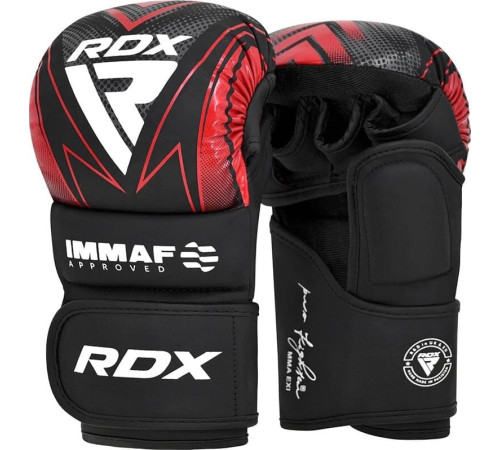 Боксерські рукавиці RDX GRAPPLING GLOVES SHOOTER IMMAF-1 унцій XXL, чорні