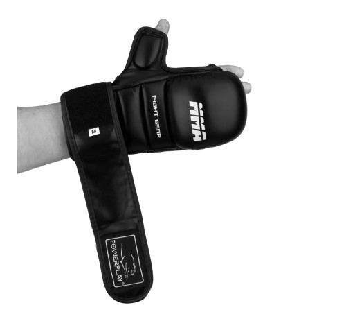 Рукавички для MMA PowerPlay 3026 розмір L, чорні