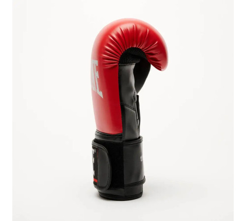 Рукавички боксерські з капою Leone GN383 THUNDER розмір 8 унцій, червоно-чорні