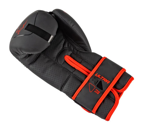 Рукавички боксерські PowerPlay 3024 Ultra Mat розмір 16 унцій, чорно-червоні