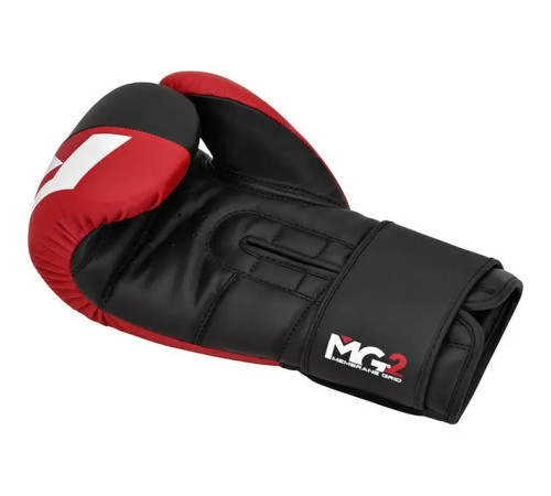 Рукавички боксерські з капою RDX REX F4 розмір 16 унцій, чорно-червоні