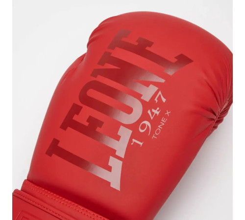 Рукавички боксерські Leone GN058 TONE X розмір 10 унцій, червоні