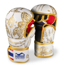 Рукавиці для ММА Phantom Muay Thai розмір L/XL, біло-золотисті