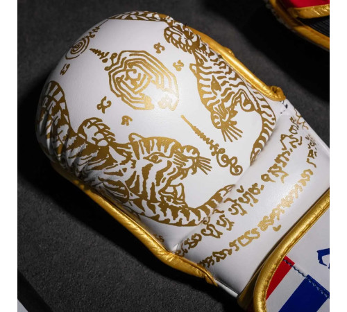 Рукавиці для ММА Phantom Muay Thai розмір L/XL, біло-золотисті