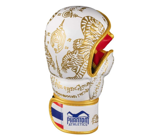 Рукавиці для ММА Phantom Muay Thai розмір L/XL, біло-золотисті