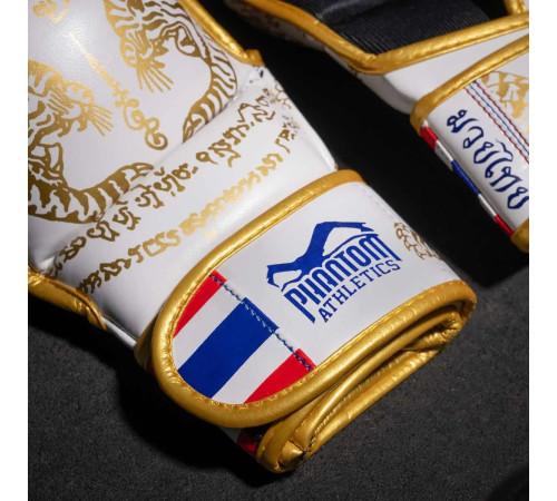 Рукавиці для ММА Phantom Muay Thai розмір L/XL, біло-золотисті