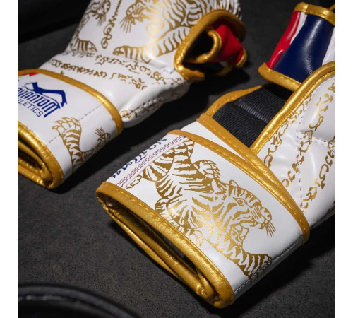 Рукавиці для ММА Phantom Muay Thai розмір L/XL, біло-золотисті