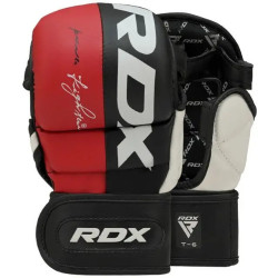 Рукавички греплінгові для ММА RDX T6 Plus Rex розмір XL, червоні