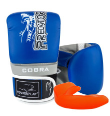 Рукавички снарядні PowerPlay 3038 розмір L, синьо-сірі