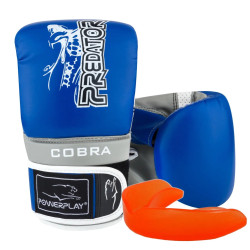 Рукавички снарядні PowerPlay 3038 розмір L, синьо-сірі