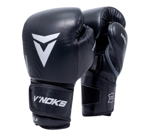 Рукавички боксерські V`Noks Futuro Tec 14 унцій, чорно-білі