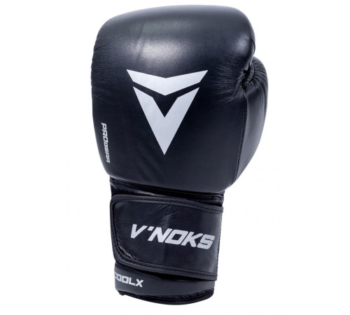 Рукавички боксерські V`Noks Futuro Tec 16 унцій, чорно-білі