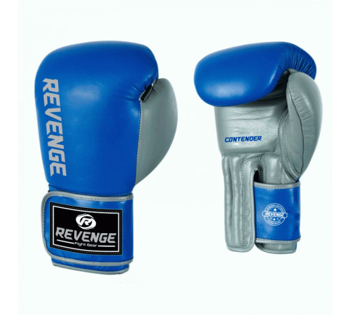 Рукавички боксерські REVENGE EV-10-1038 10 унцій, синьо-сірі