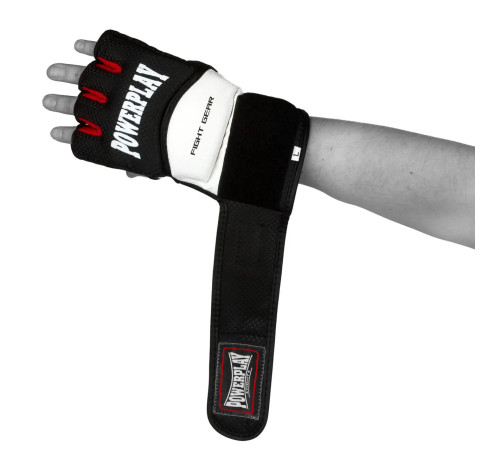 Рукавички для MMA PowerPlay 3075 розмір XL, чорно-білі
