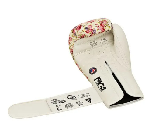 Рукавички боксерські з капою RDX FL-6 розмір 8 унцій, білі