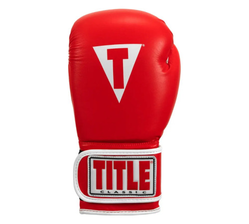 Рукавички боксерські з капою TITLE Classic Pro Style 3.0 розмір 12 унцій, червоно-білі