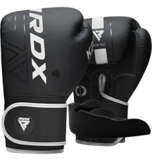Рукавички боксерські з капою RDX F6 Kara Matte розмір 8 унцій, чорно-білі