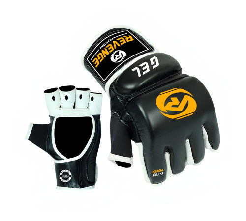 Рукавички для MMA REVENGE EV-18-1807 розмір M, чорно-білі