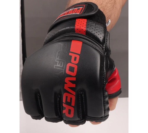 Рукавички для MMA PowerPlay 3093 розмір M, чорні