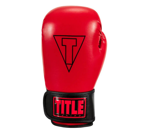 Рукавички боксерські з капою TITLE Boxing Vegan Fitness розмрі 16 унцій, чорно-червоні