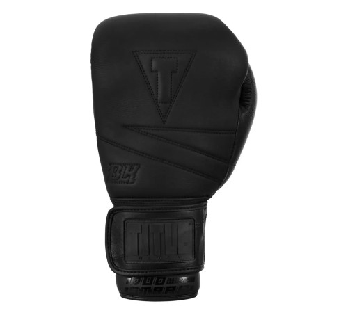 Рукавички боксерські шкіряні з бинтами TITLE Black Bolstered розмір 16 унцій, чорні