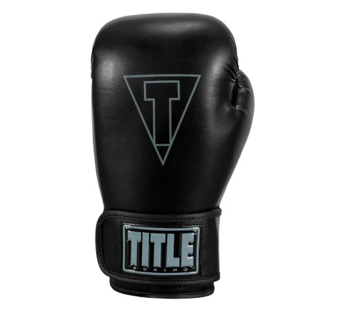 Рукавички боксерські з капою TITLE Boxing Vegan Fitness розмір 14 унцій, чорні