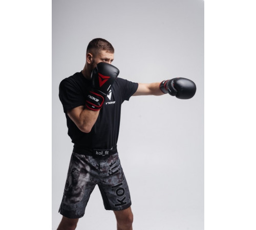 Рукавички боксерські V`Noks Inizio 10 унцій, чорно-червоні