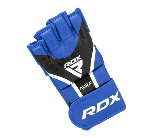 Рукавички для ММА RDX AURA PLUS T-17 розмір XL, синьо-чорні
