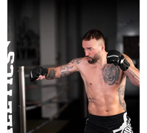 Рукавички для ММА Phantom APEX Hybrid розмір S/M, чорні