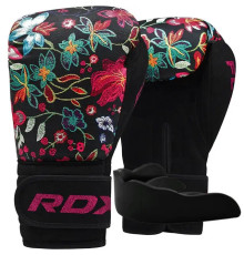 Рукавички боксерські з капою RDX FL-3 FLORAL BLACK-10 унцій 
