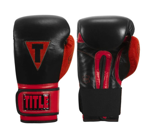 Рукавички боксерські з бинтами TITLE Boxing All Heart 2.0 розмір 10 унцій, чорно-червоні