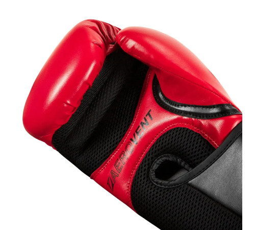 Рукавички боксерські з капою TITLE Boxing Vegan Fitness розмрі 12 унцій, чорно-червоні