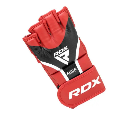 Рукавички для ММА RDX AURA PLUS T-17 розмір XL, червоно-чорні