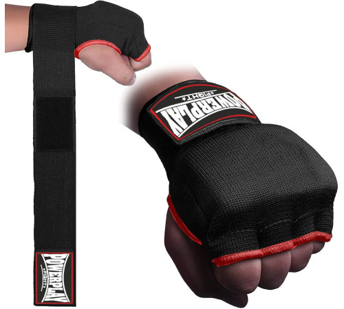 Рукавички-бинти з гелевими подушечками PowerPlay 3096 розмір L, чорні