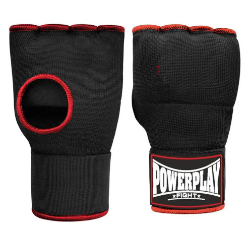 Рукавички-бинти з гелевими подушечками PowerPlay 3096 розмір L, чорні