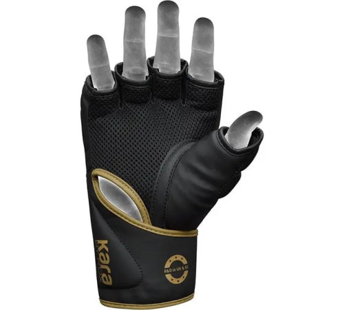 Рукавички для ММА RDX F6 KARA Matte Golden розмір M, чорно-золотисті