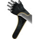 Рукавички для ММА RDX F6 KARA Matte Golden розмір M, чорно-золотисті