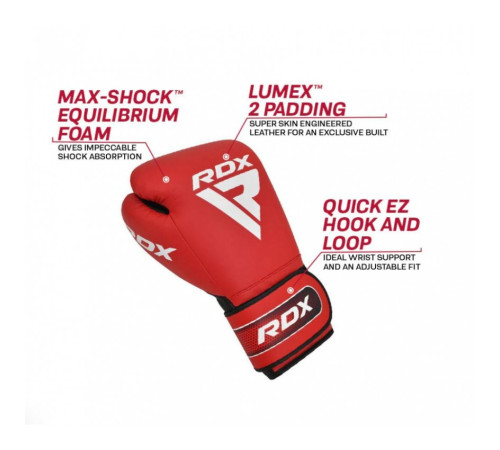 Рукавички боксерські RDX A5 Apex 10 унцій, червоні