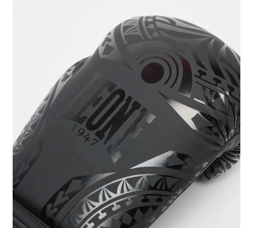 Рукавички боксерські Leone GN329 HAKA розмір 12 унцій, чорний