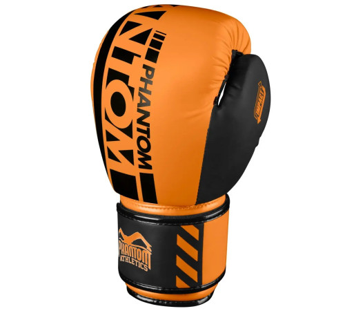 Рукавички боксерські з капою Phantom APEX Neon розмір 10 унцій, чорно-оранжеві