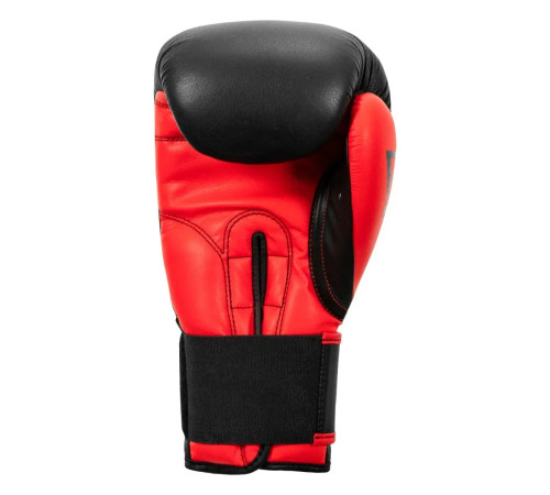 Рукавички боксерські шкіряні з бинтами TITLE Boxing Dynamic Strike розмір 16 унцій, чорно-червоні