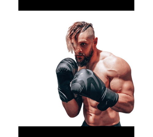 Боксерські рукавиці RDX BOXING GLOVES F15 14 унцій, чорні