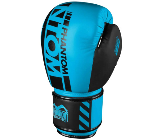 Рукавички боксерські з капою Phantom APEX Neon розмір 12 унцій, чорно-сині