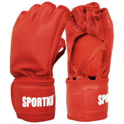  Рукавички ММА SportKO PK6 - червоний/XL