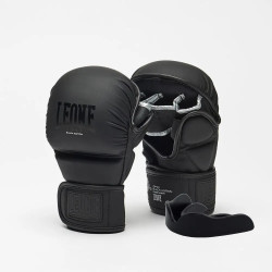 Рукавички греплінгові для ММА з капою Leone BLACK Edition розмір S, чорні