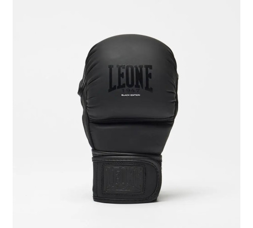 Рукавички греплінгові для ММА з капою Leone BLACK Edition розмір S, чорні